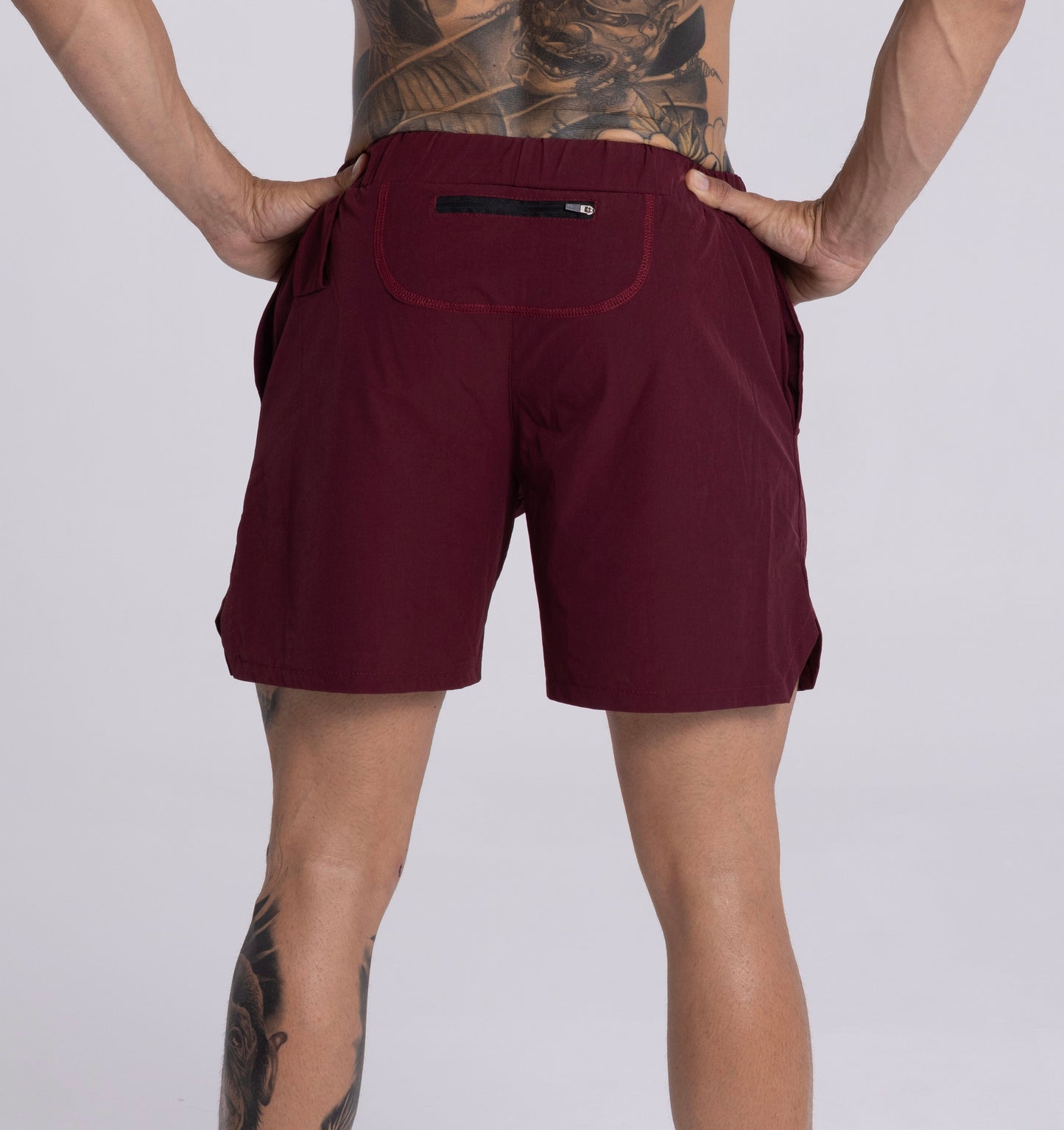 Short Burgundy
