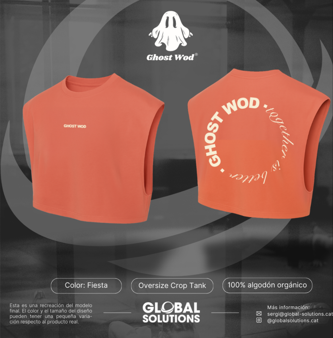 Crop Top Relaxed Fit SALMÓN