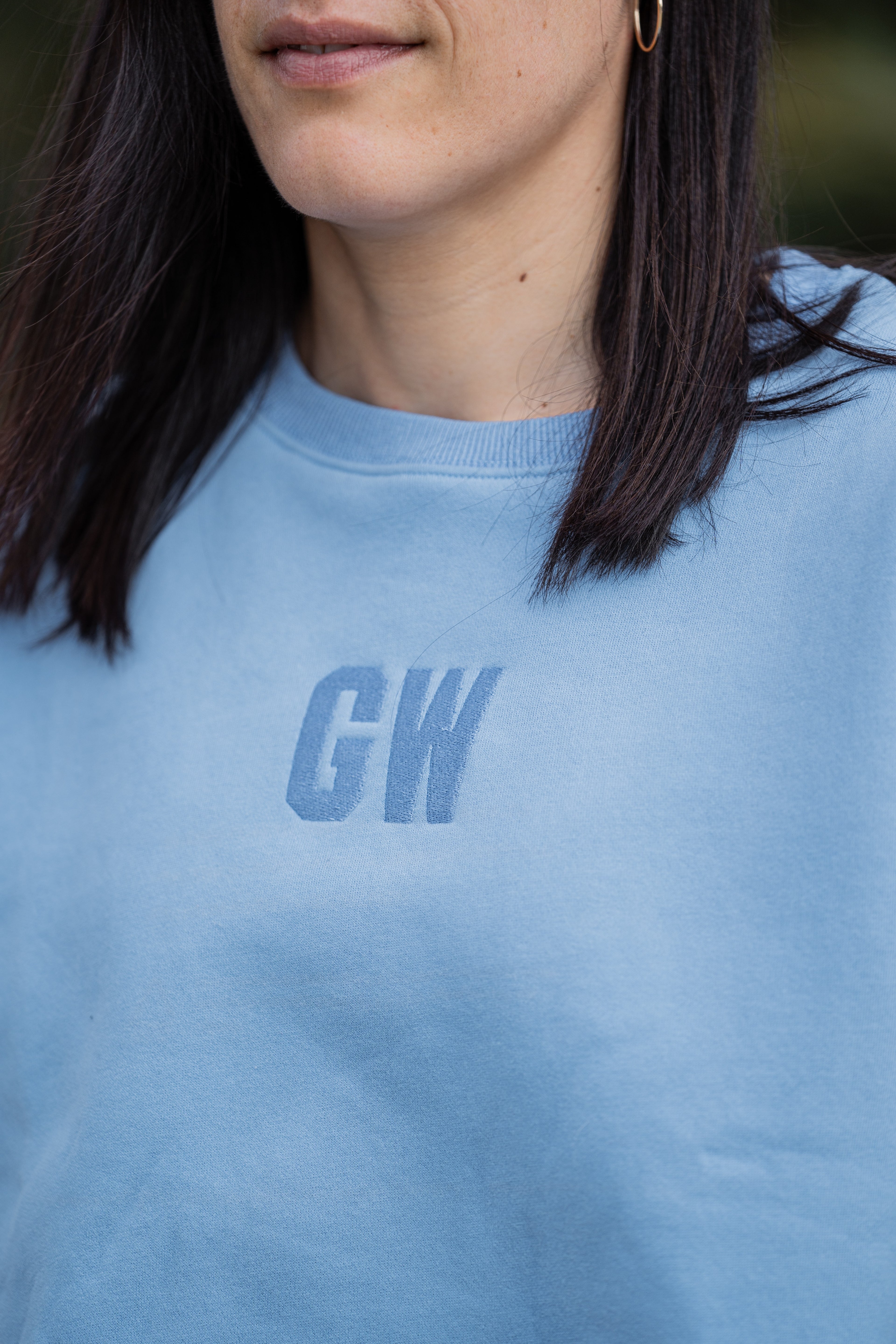 Hoddie Crop Blue Sky