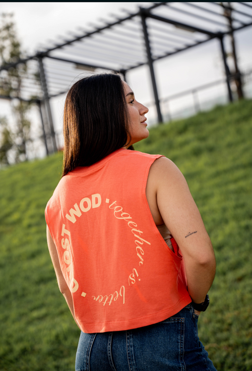 Crop Top Relaxed Fit SALMÓN