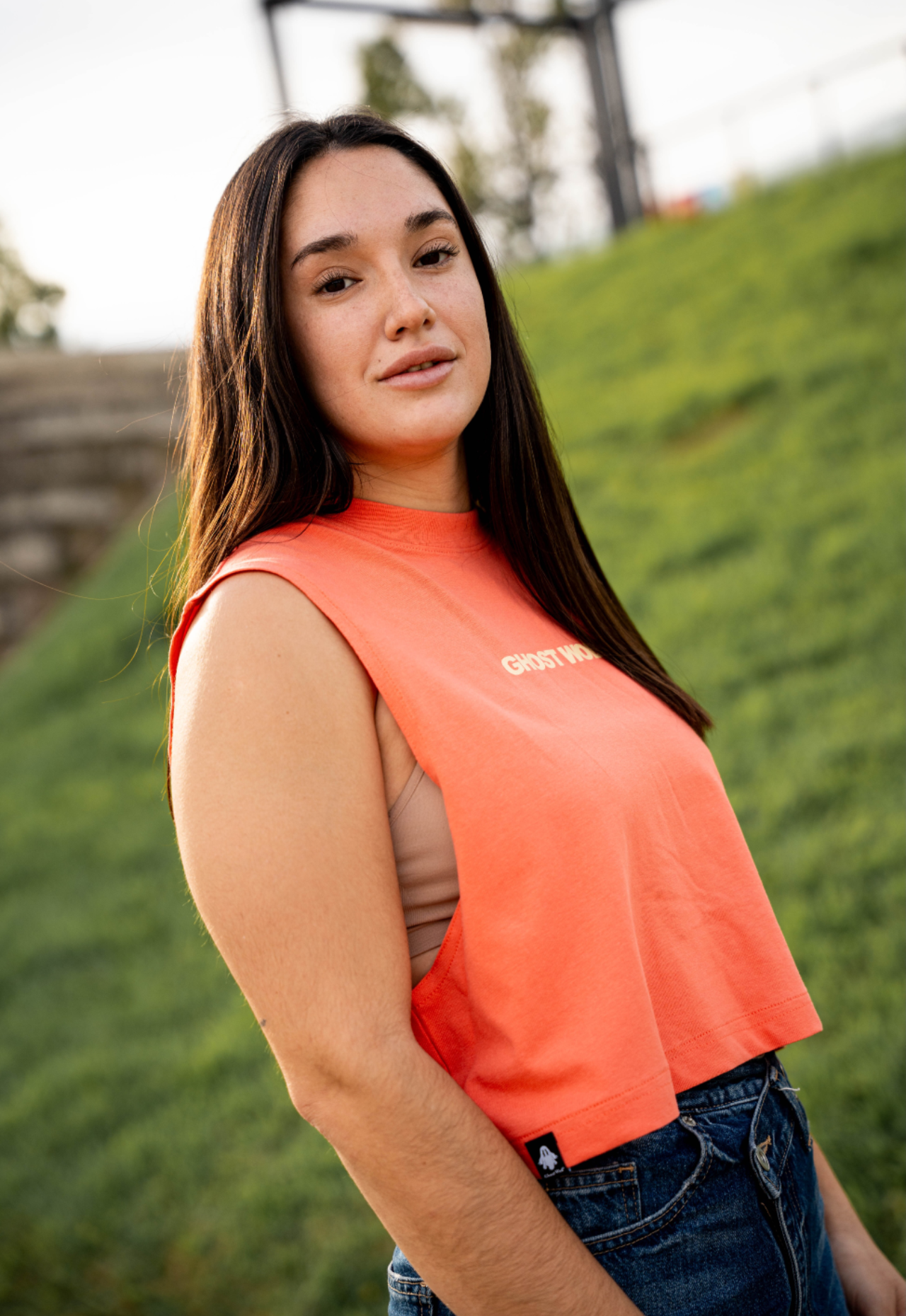 Crop Top Relaxed Fit SALMÓN